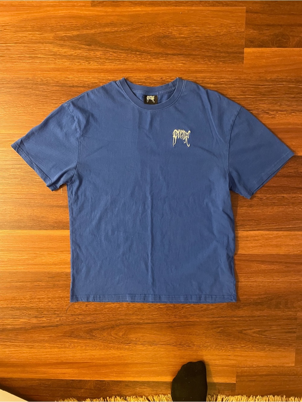 Blue Short Sleeve Graphic Logo Tee
